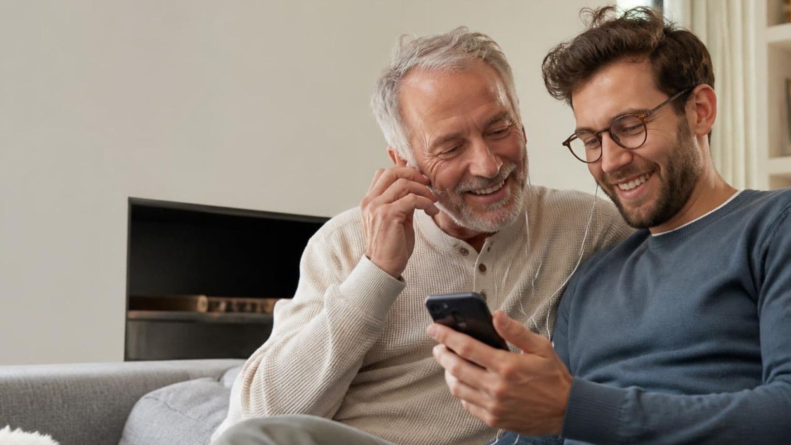 Dad sharing a meaningful Father's Day moment with family