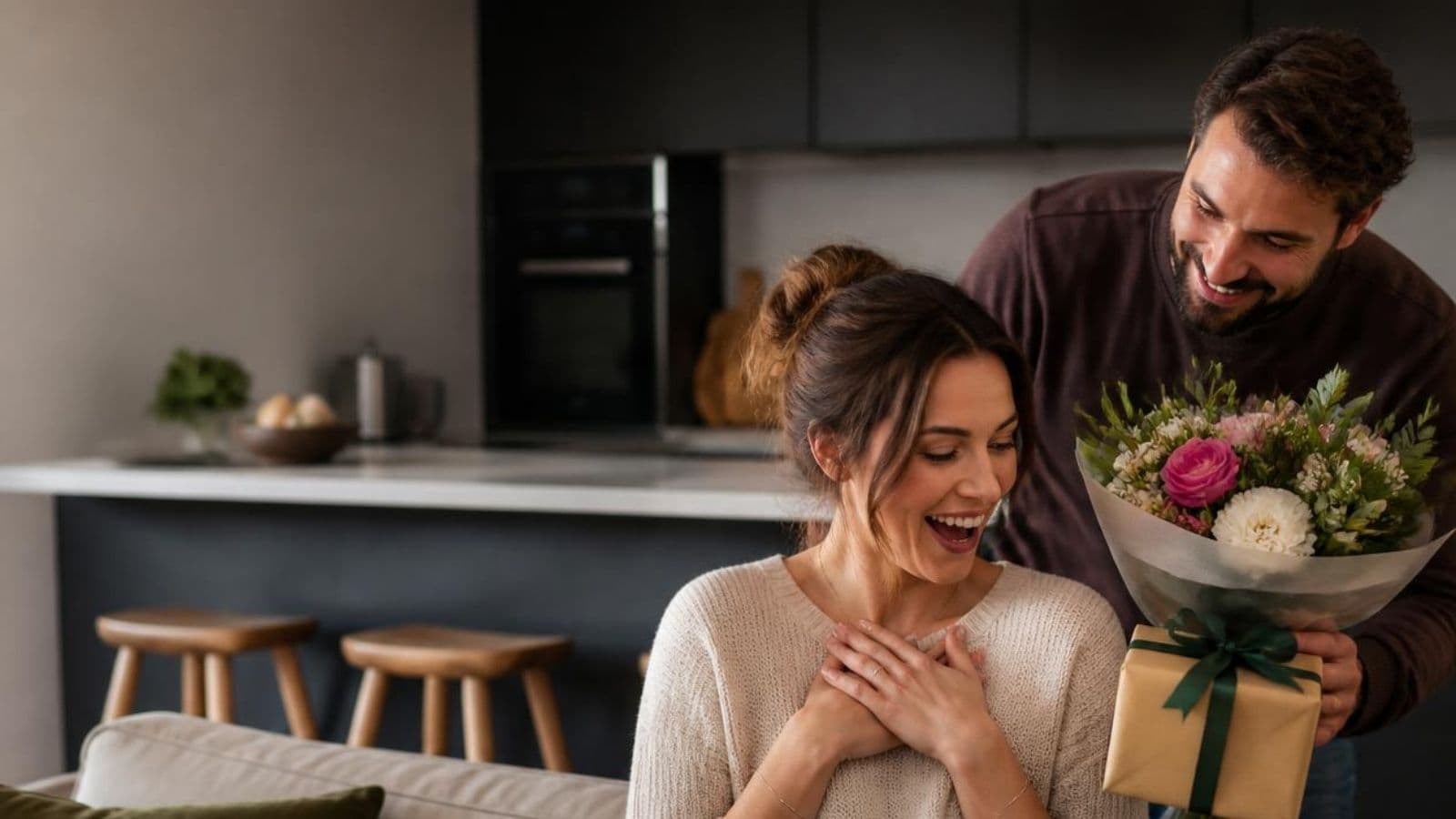 Thoughtful birthday surprise for a wife