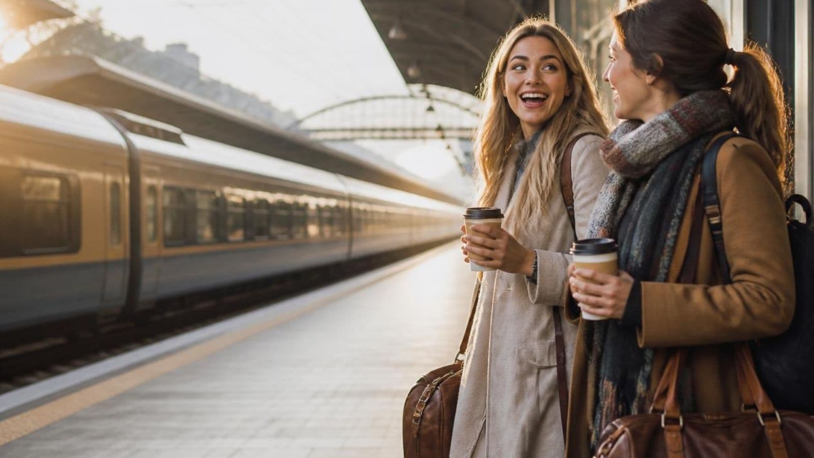 Friends setting out on a meaningful shared experience